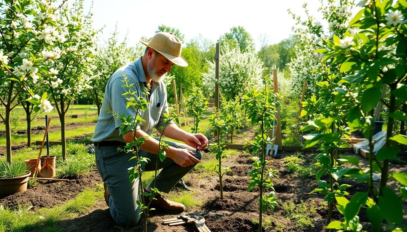 Prendre soin des jeunes pousses et des fruits en d&eacute;veloppement
