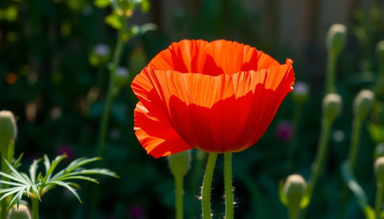 Origine et description du coquelicot g&eacute;ant