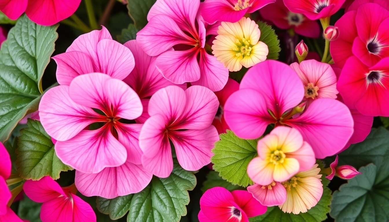 Caract&eacute;ristiques distinctives : feuilles et fleurs