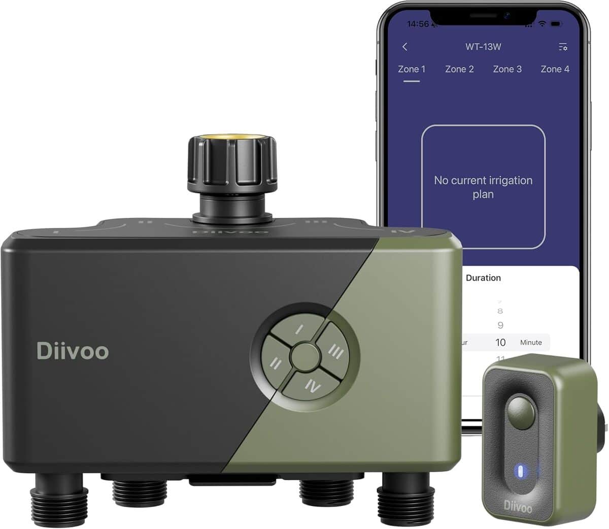 Test : programmateur d'arrosage WiFi Diivoo 4 voies
