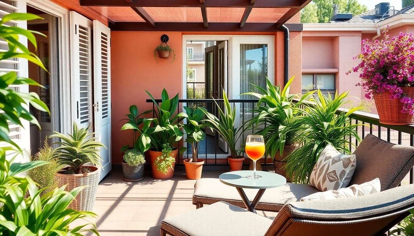 Activités pour balcon et terrasse en août