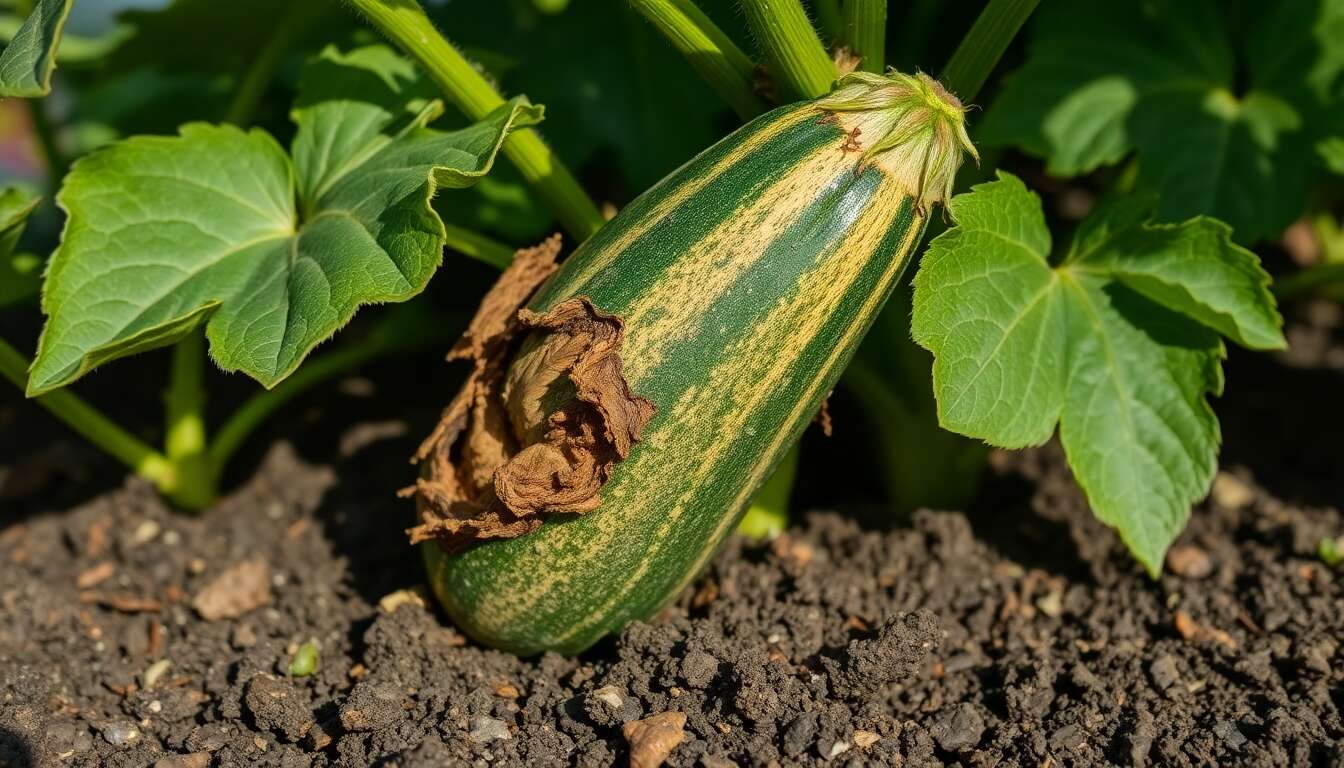 Pourquoi les courgettes pourrissent-elles et tombent-elles sur pied ?