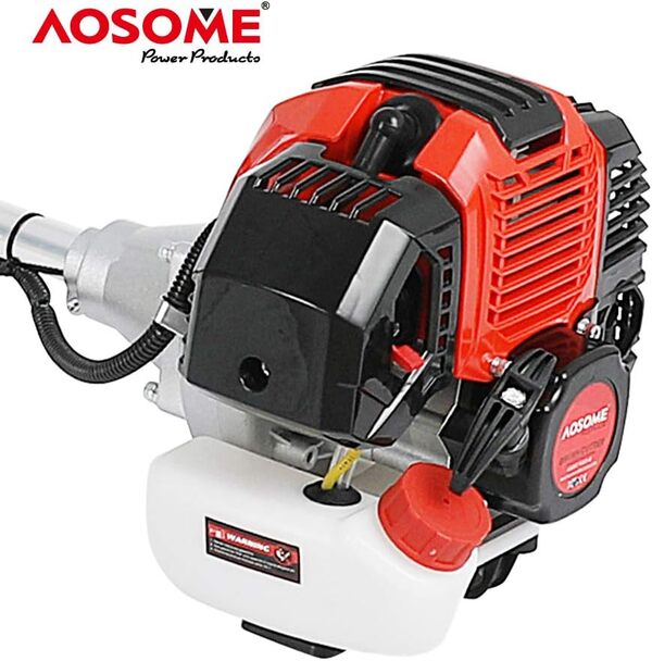 AOSOME M2600-3D Débroussailleuse Multifonction Thermique 4 en 1,Taille Haies, Tronconneuse, Rallonge - Débroussailleuse à Essence Professionnel Con Moteur 52cm³,2.2kw,3CV,2 Temps