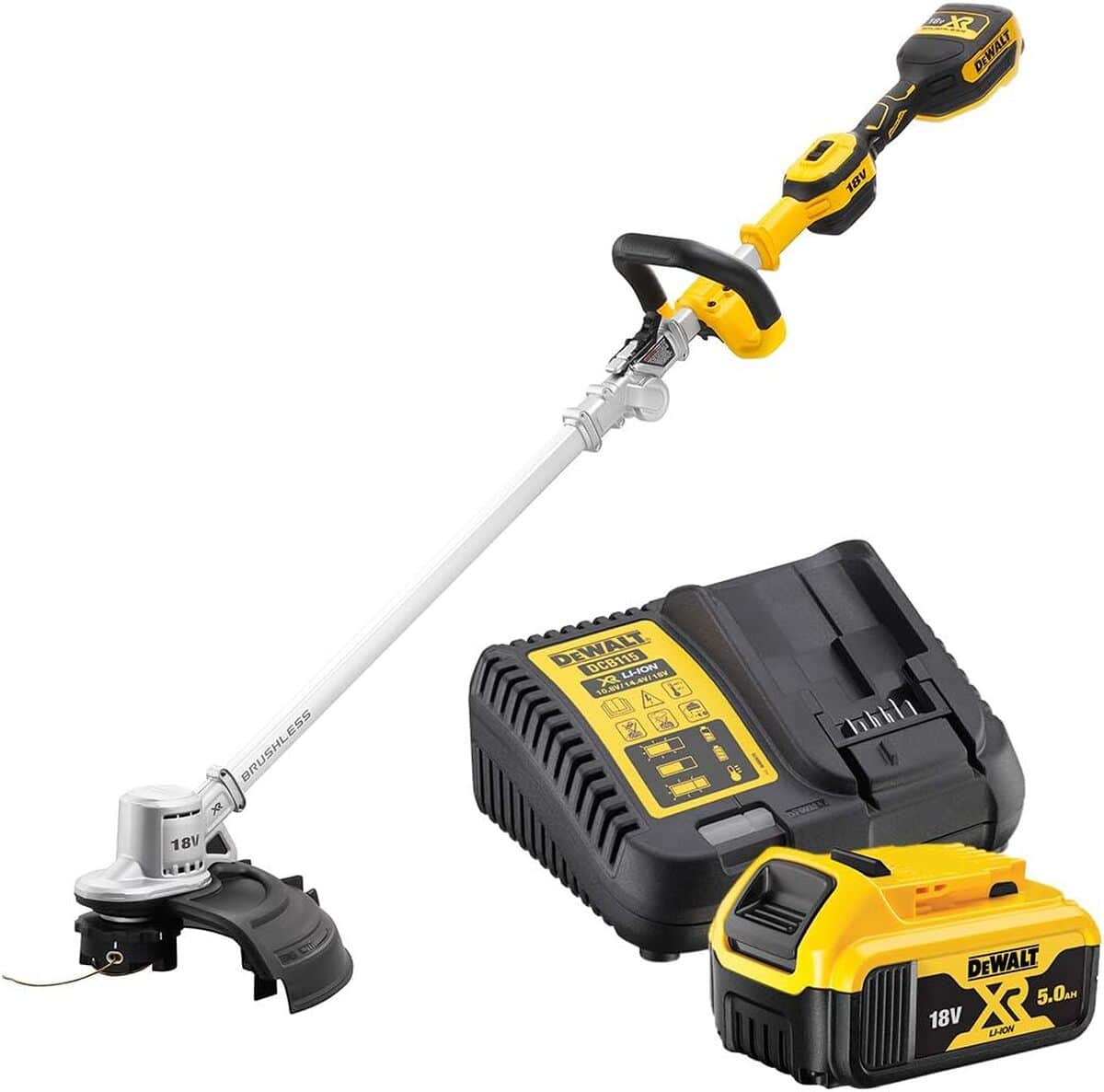 Test : coupe-bordure DeWalt XR 18V repliable sans fil