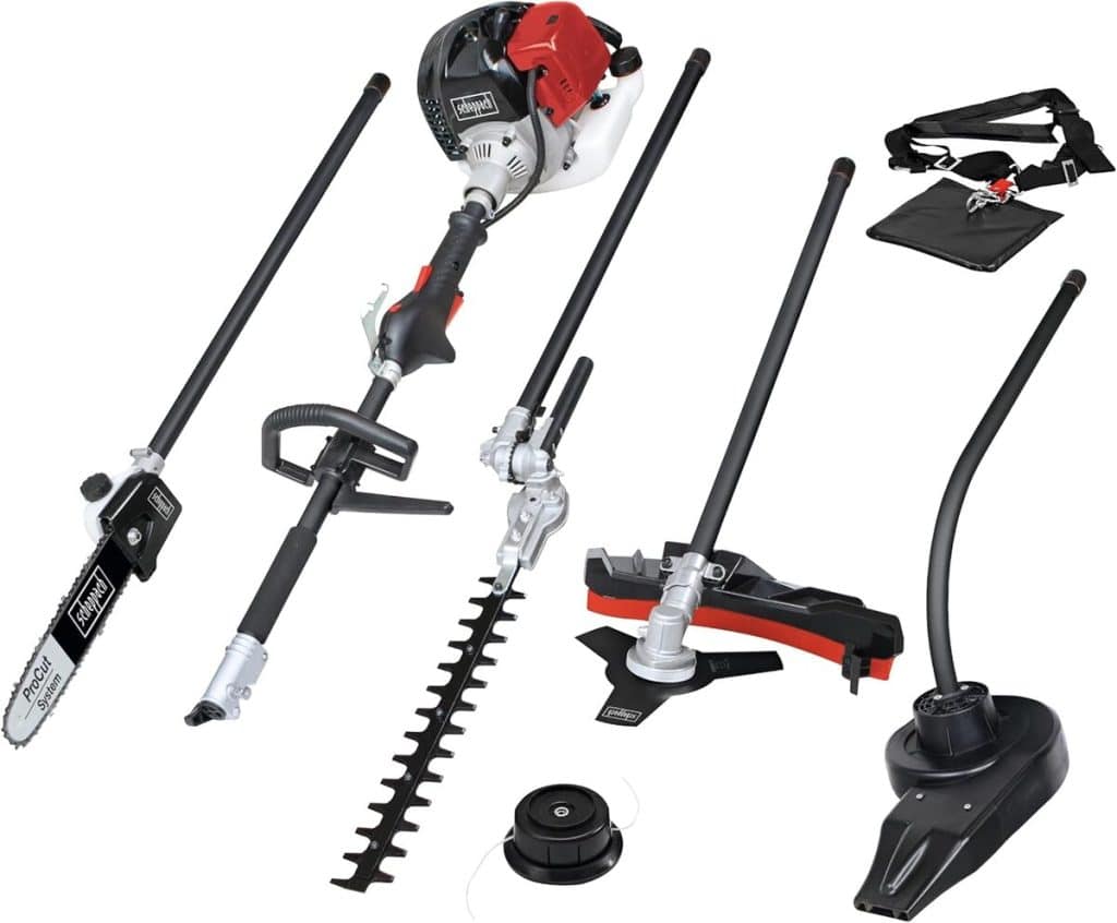 Test de la débroussailleuse thermique Scheppach MTC42-5P multifonctions