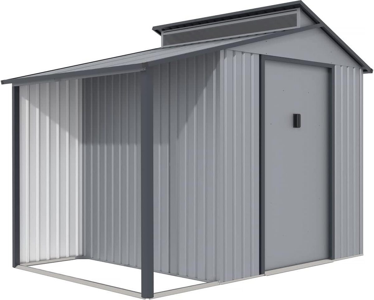 Test de l'abri de jardin Madras métal avec pergola 5.64 m²