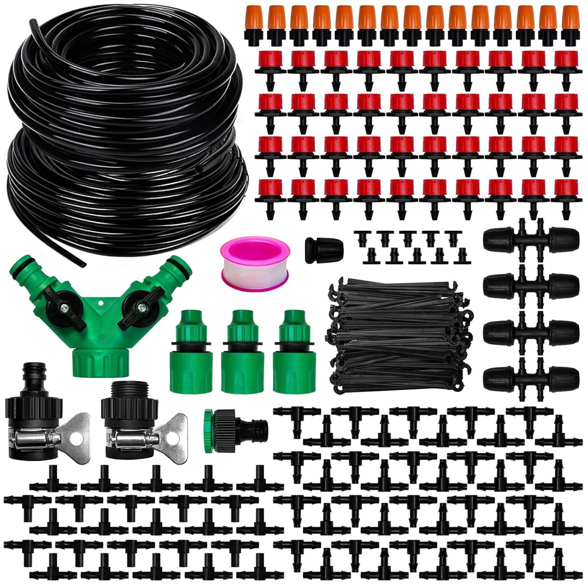 Test du kit d'irrigation 91 + 200 m pour jardin et serre