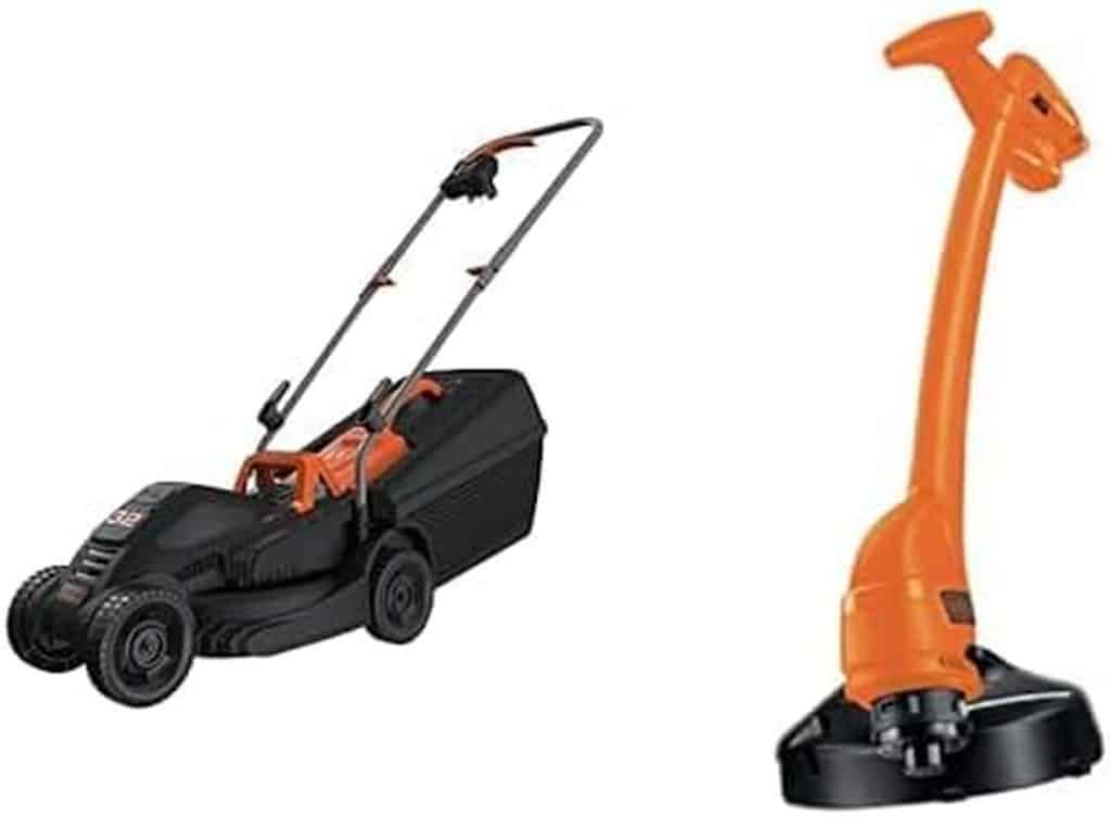 Test tondeuse et coupe-bordures BLACK+DECKER 1000W et 350W