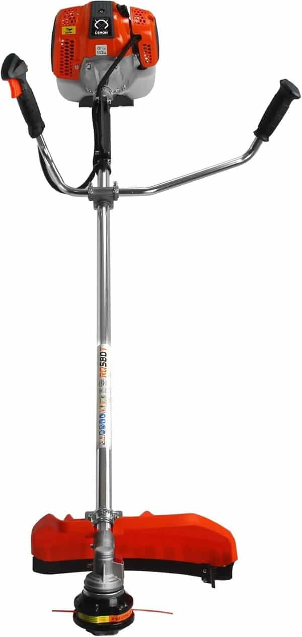 Débroussailleuse tondeuse 62cc DEMON® RQ 580 TURBO avec moteur à explosion moteur : 2 temps mélange de carburant : 25:1 tondeuse à gazon jardin