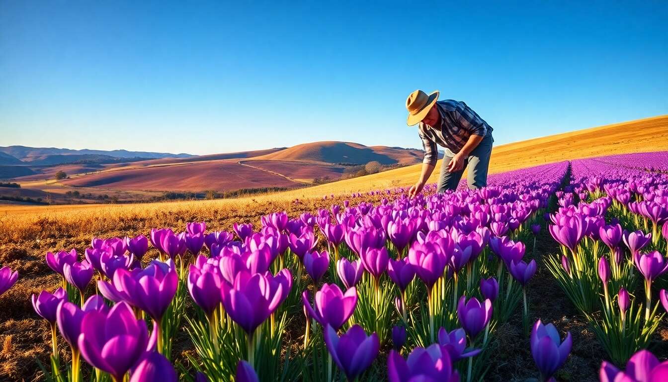 Choisir et planter les bulbes de crocus sativus
