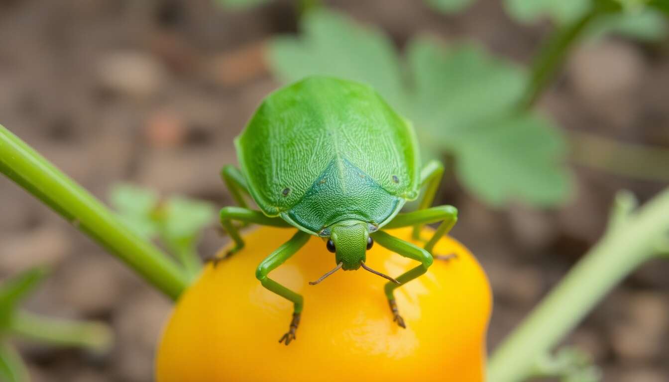 Punaise verte ponctuée : une menace pour votre potager ?