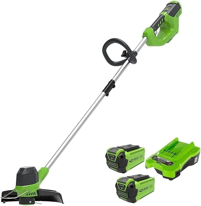 Greenworks 40V Coupe-Bordure Sans Fil 33 Cm – Tête Pivotante 90°, Fil 1,65 Mm Auto-Alimentation – Sans Batterie Ni Chargeur – Garantie 3 Ans