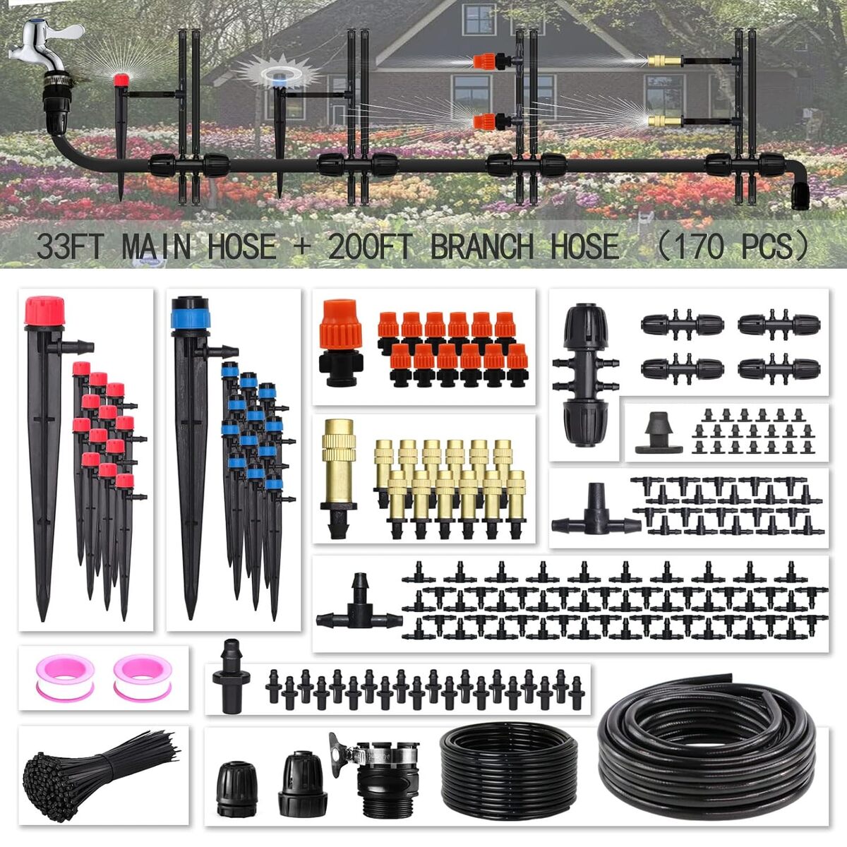 Test du kit d'irrigation automatique MUCIAKIE 70 m