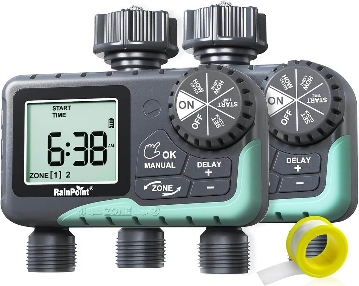 Test du minuteur d'arrosage à 2 zones Rainpoint : contrôle et irrigation programmée