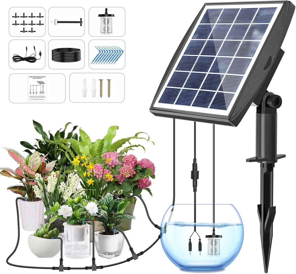 Test : système d'irrigation OHYEAHSPIN solaire pour 15 pots