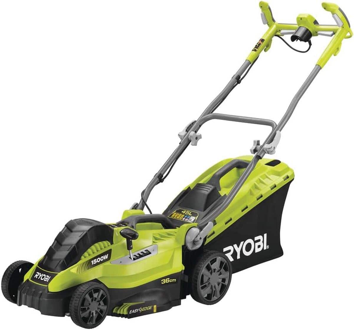 Test : tondeuse à gazon Ryobi RLM15E36H 1500W - performance et ergonomie