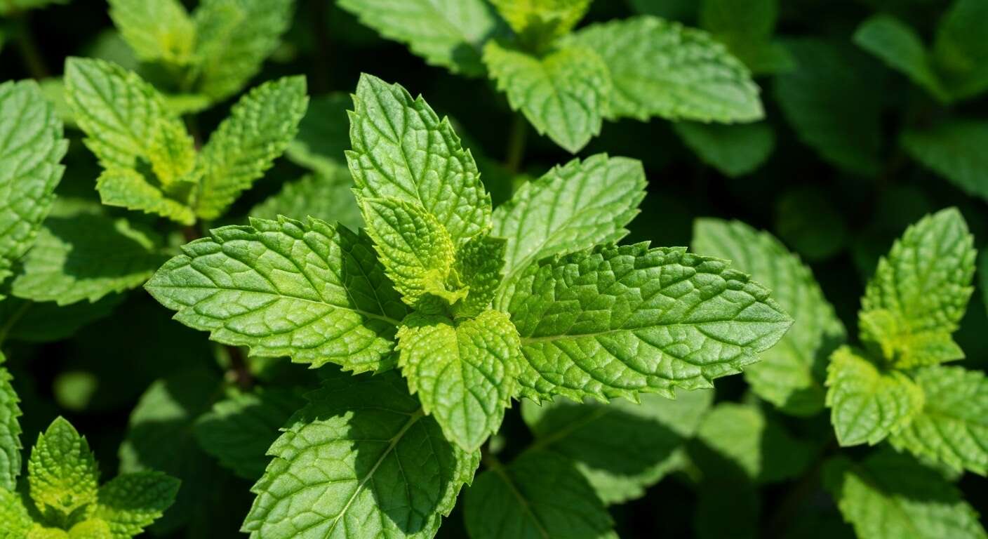 Reconna&icirc;tre les taches blanches et noires sur la menthe