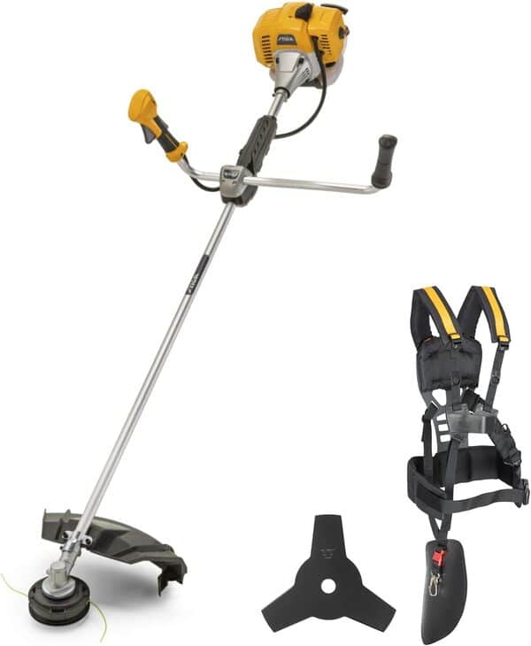 STIGA BC 535 B débroussailleuse à Essence - Moteur 32,6 CC 2 Temps, Largeur de Coupe 43 cm, Guidon vélo, Lame 3T & tête Tap&Go.