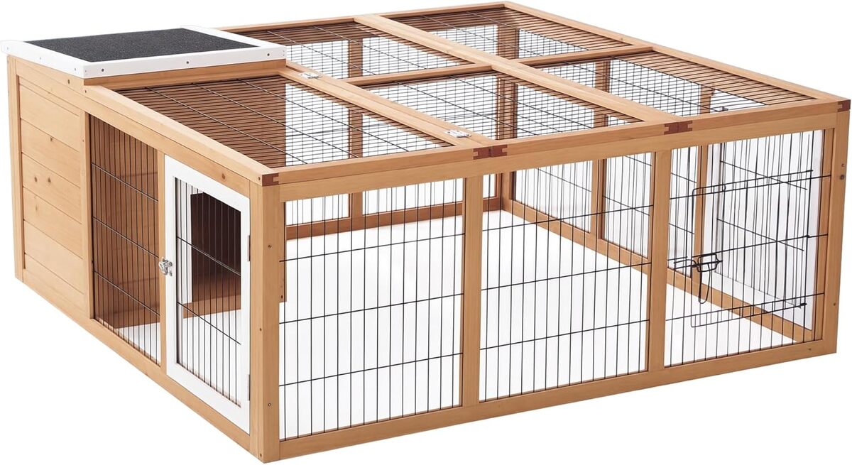 Test clapier pour lapins PawHut en bois résistant