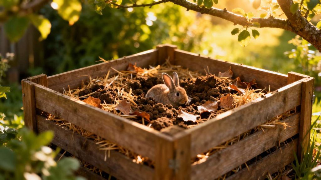 Peut-on composter le fumier de lapin ?