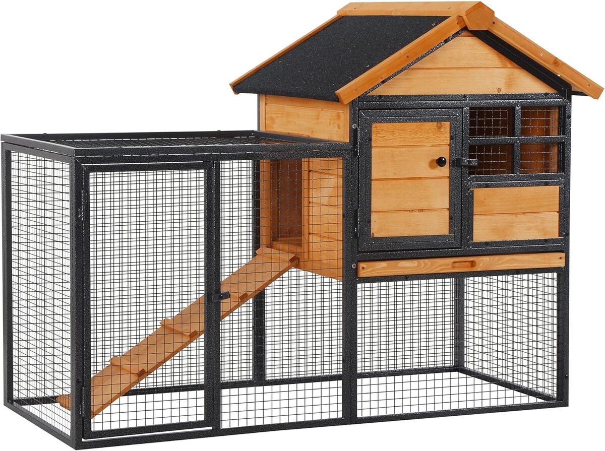 Test de la cage à lapins cottage PawHut : praticité et design