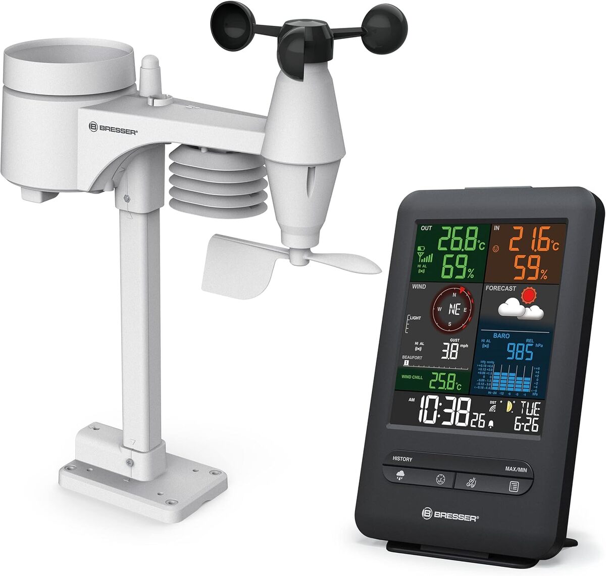 Test du centre météorologique Bresser Beaufort 5-en-1