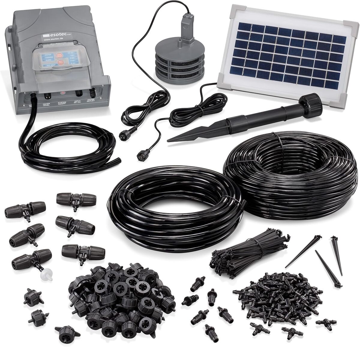 Test du système d'irrigation solaire Esotec Waterdrops Professional pour 50 plantes