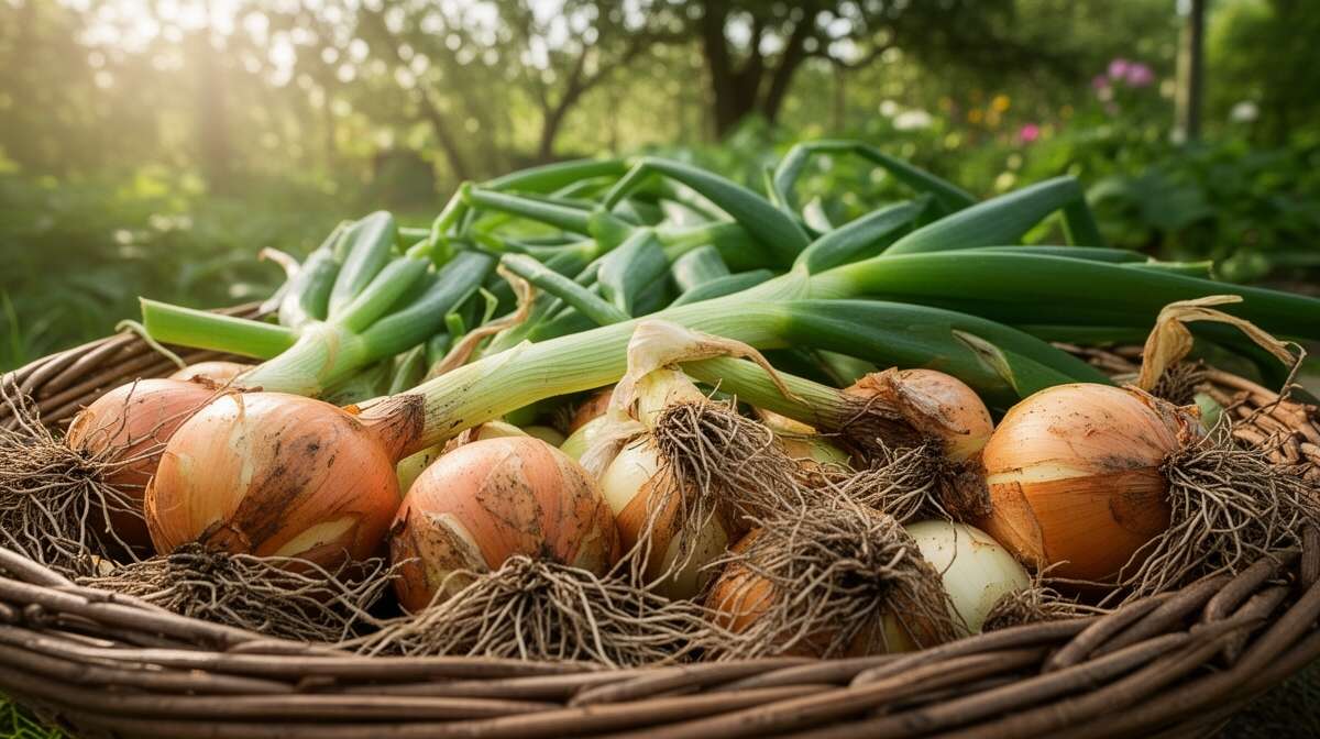 R&eacute;colte et conservation des oignons