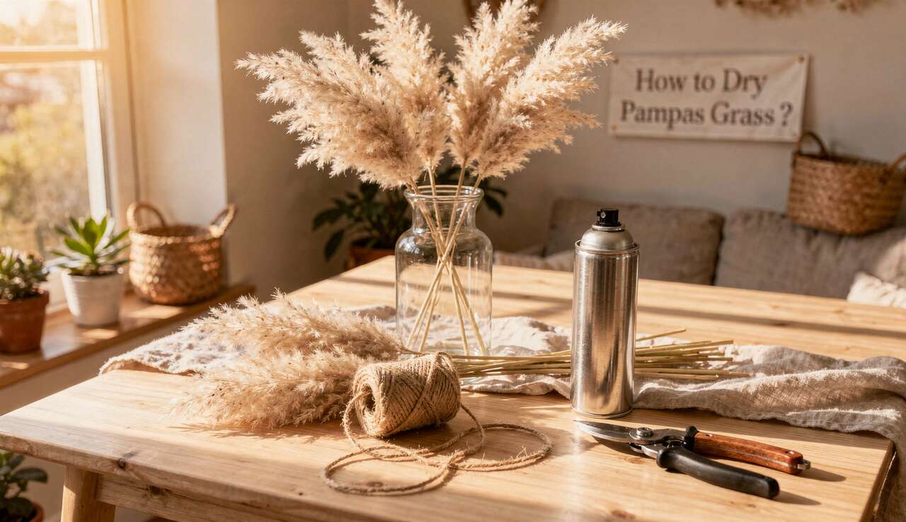 Comment sécher des herbes de pampa ?