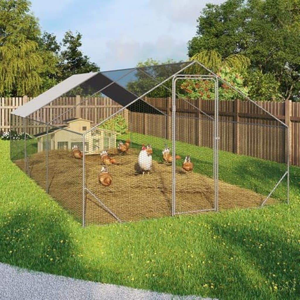 Test du parc grillagé IDMarket : enclos 18 m² acier galvanisé pour poulailler