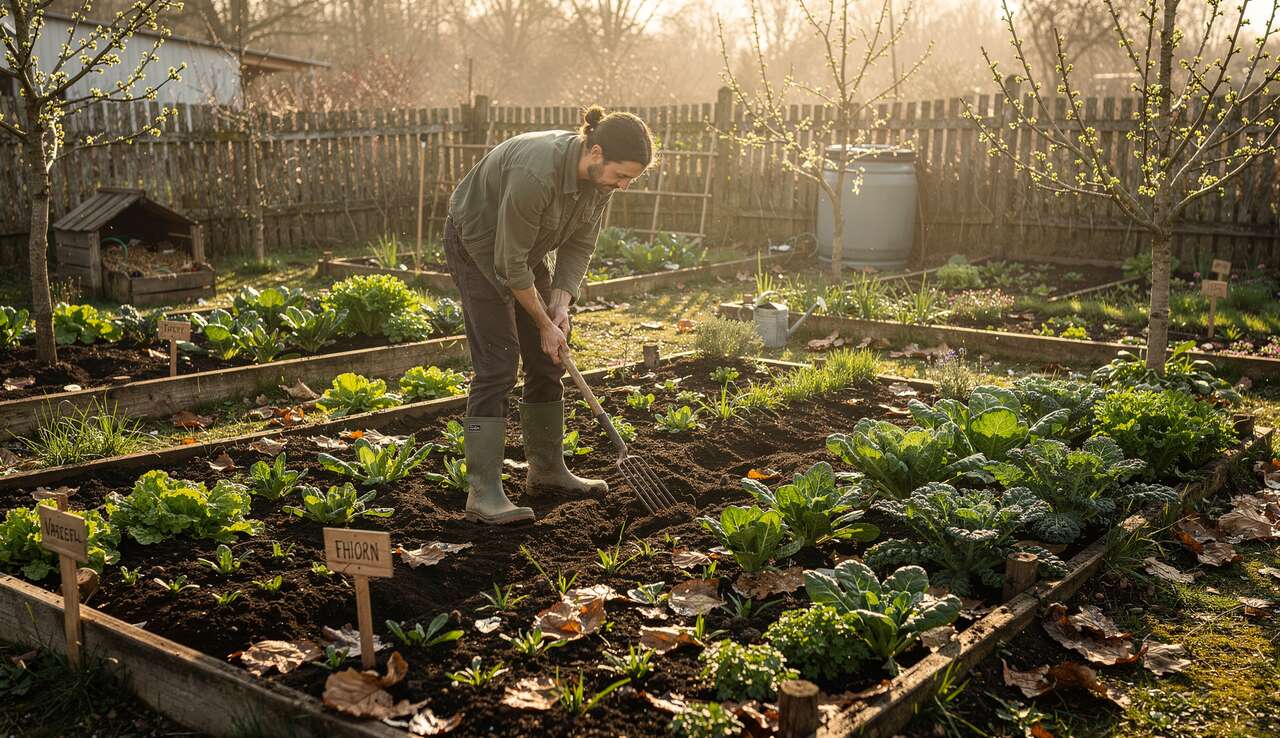Comment préparer sa terre en fin d'hiver : guide du potager durable