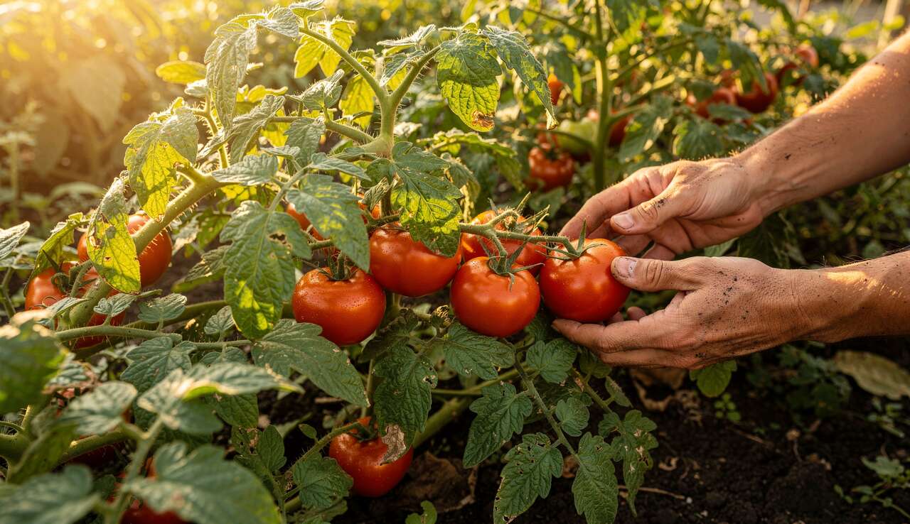R&eacute;colte et conservation des tomates
