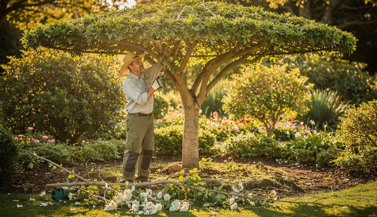 Comment tailler un arbre en forme de parasol ?