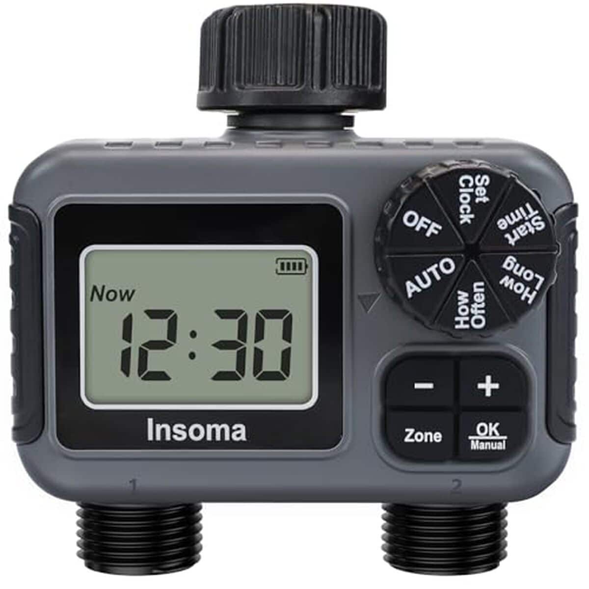 Test du minuteur d'arrosage Insoma 2 zones programmable
