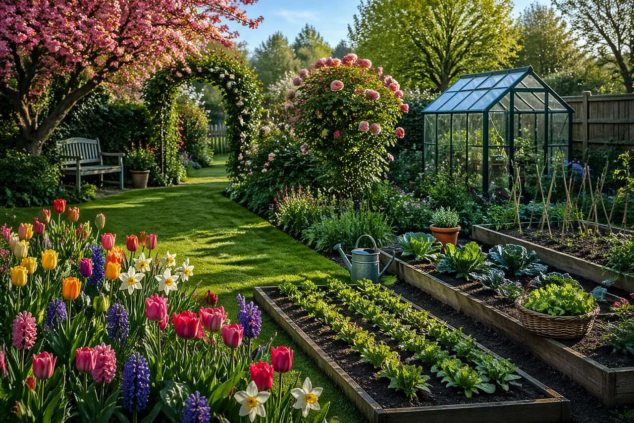 Que faire au jardin en mai : bulbes, semis, gazon, rosiers et potager