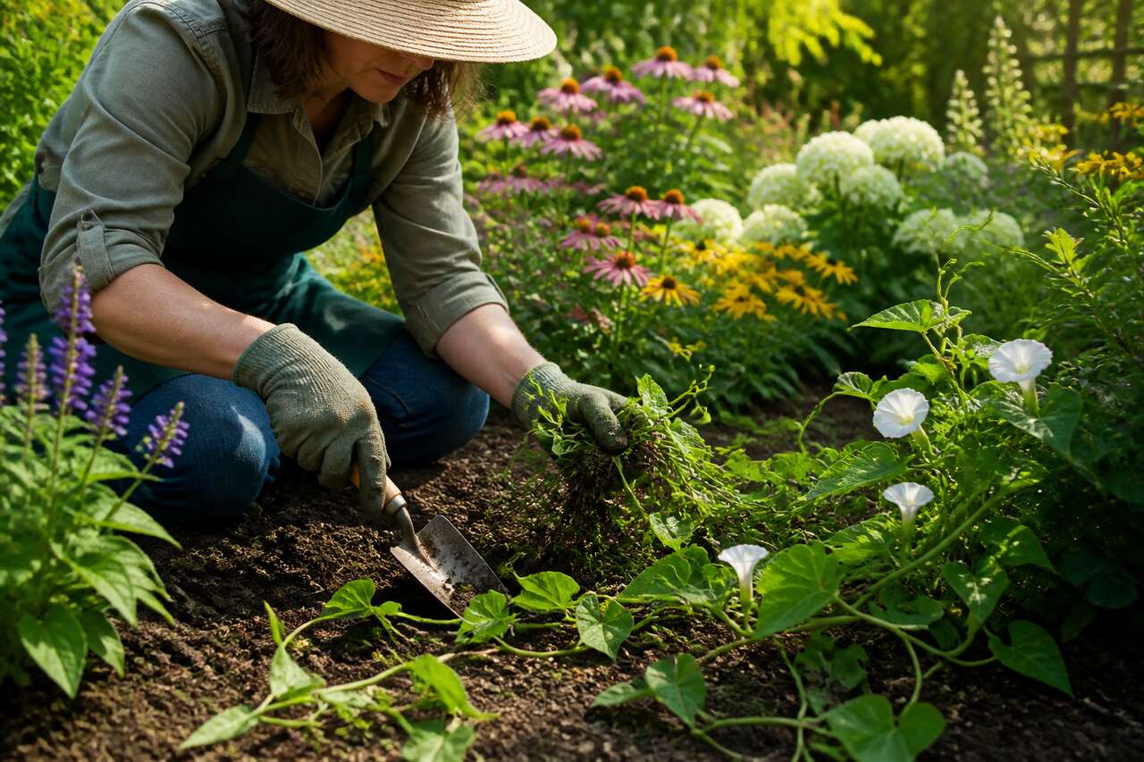 Éliminer le liseron : astuces efficaces pour votre jardin