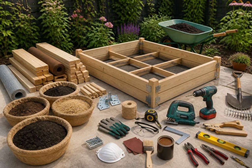 Fabriquer un potager en carrés : guide et conseils