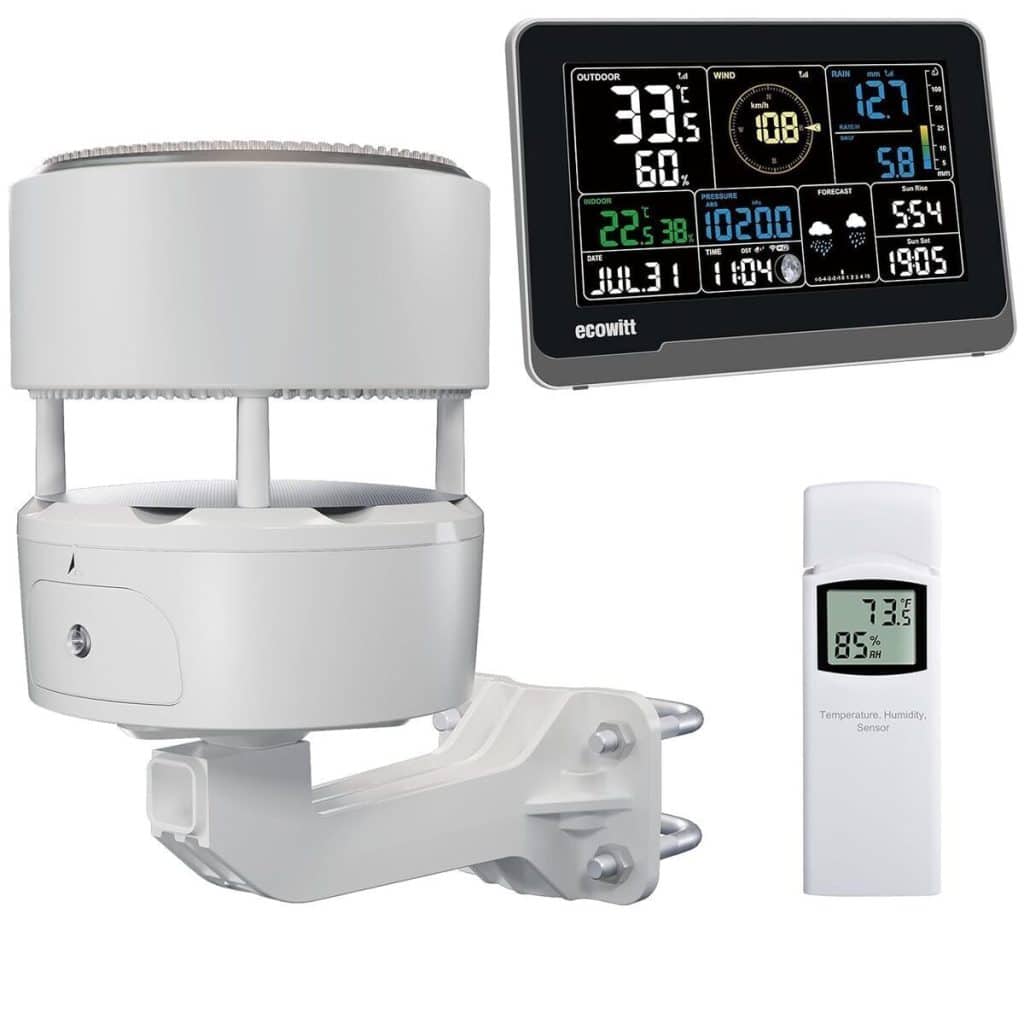 Test de la station météo Ecowitt WS3902 avec capteur 3 en 1
