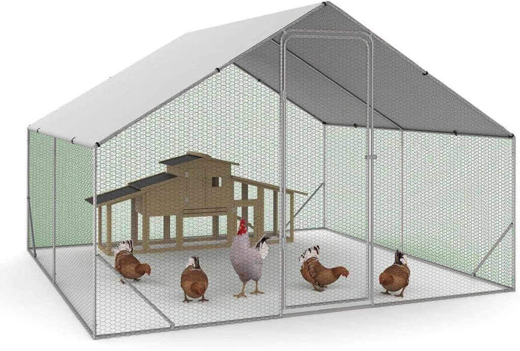 Test enclos poulailler IDMarket : parc grillagé 9 m² acier galvanisé